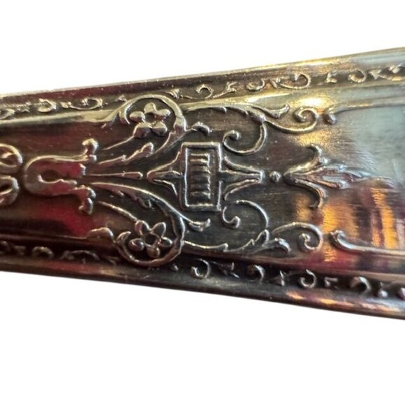 Antique Wm. Rogers & Son Silver-Plated Ornate Serving Spoon - Picture 4 of 7